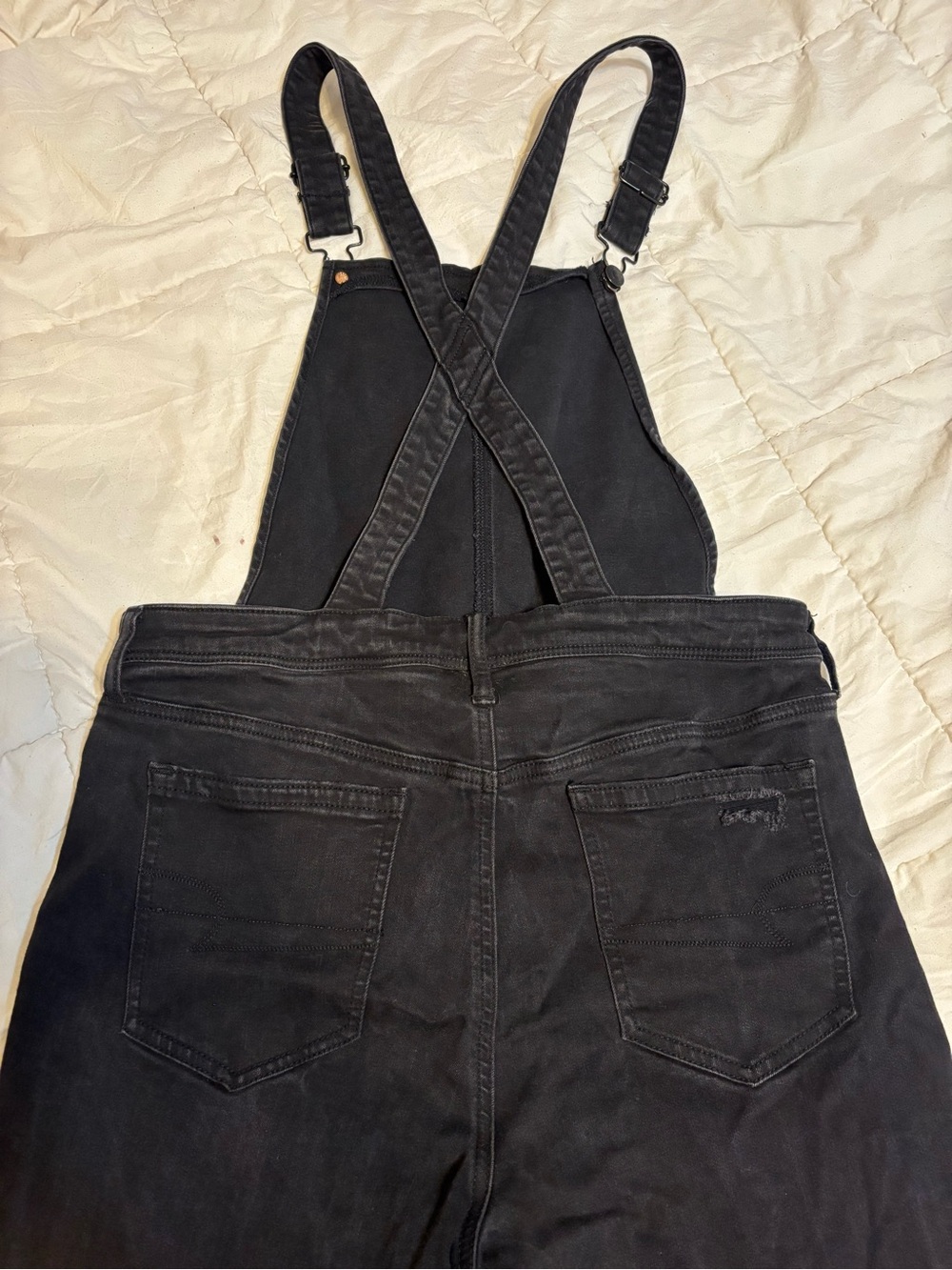 American Eagle Outfitters Black Stretch Overalls - Picture 6 of 6
